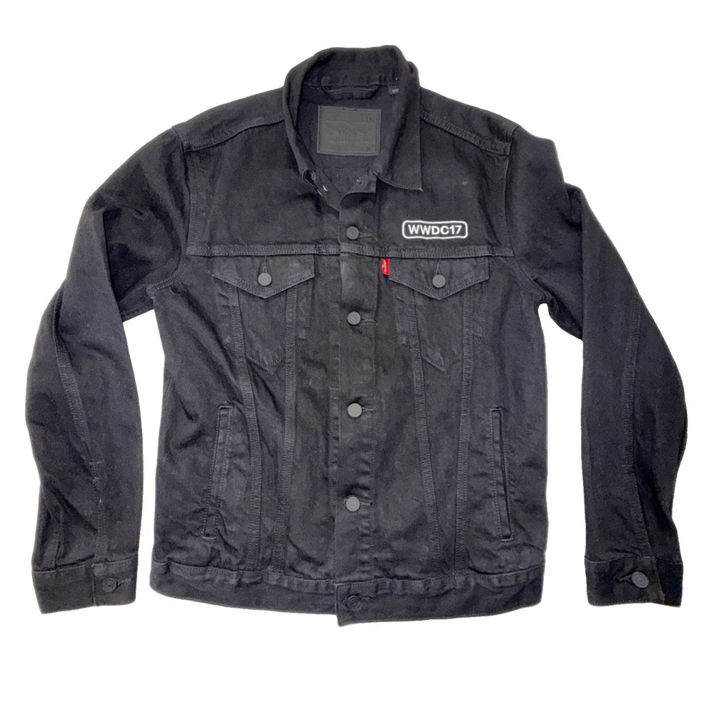2017 WWDC Apple Worldwide Developers Convention Levi's Black Jean Jacket Men's M